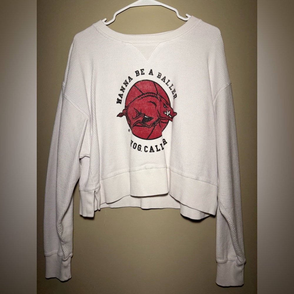 Arkansas Razorbacks Women’s Basketball Cropped Sweatshirt